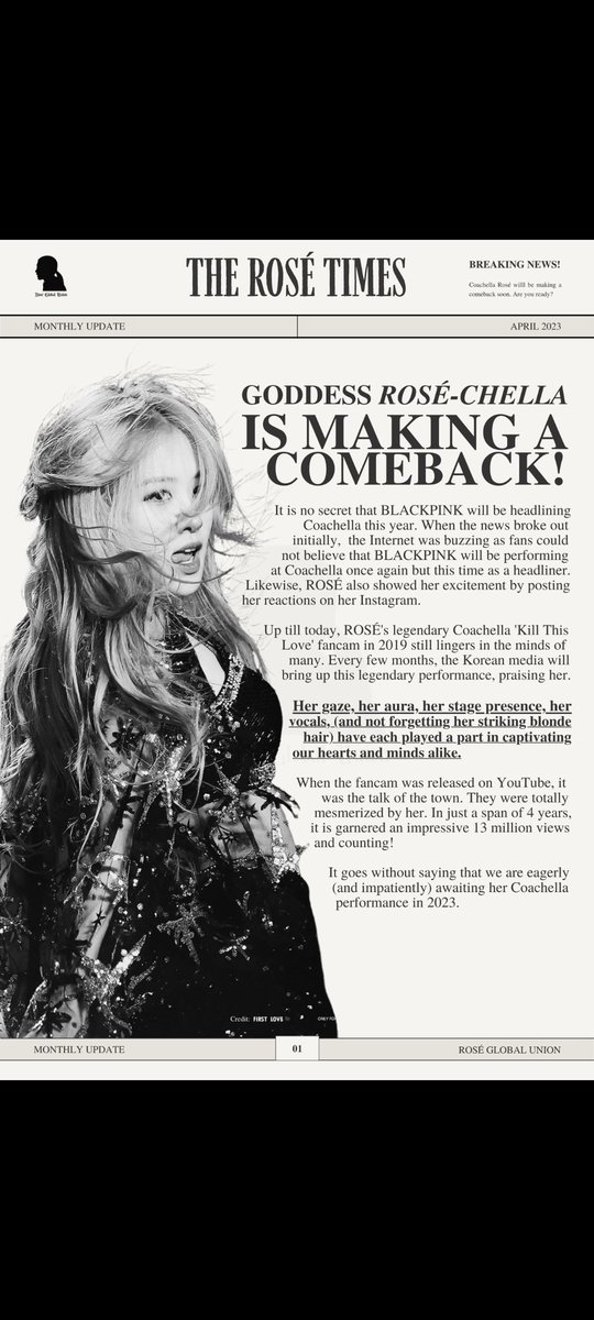 Let us enjoy coachella with Rosé! 

ROSÉCHELLA IS BACK 
#BLACKPINKatCOACHELLA 
#COACHELLA2023 #ROSÉ