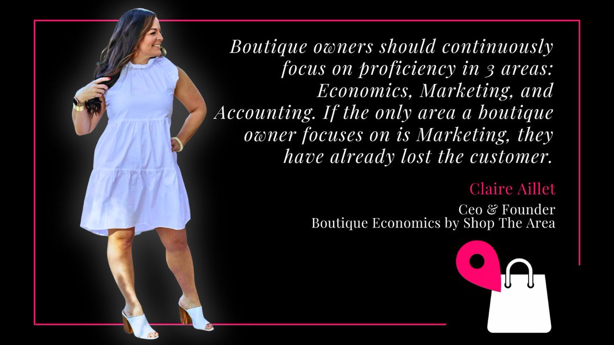 My biggest mistake as a #boutiqueowner was only learning how to navigate social media, and not why I made that decision in the first place. #economics #continuingeducation