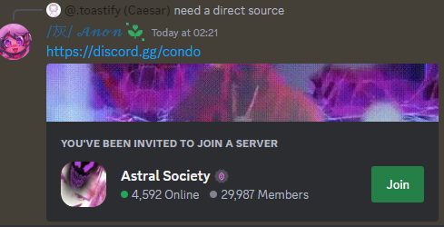 2023 Condo discord server