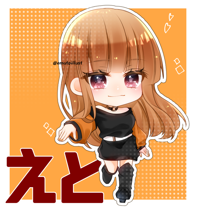 新ビジュ🧡えとさん!!!!!! #からぴち #カラフルピーチ素材