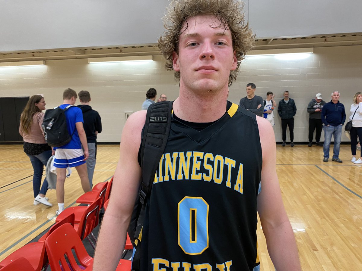 RyanJamesMN's tweet photo. Mn Fury 75 SW MN Stars 49 final

MF: Charlie Theis 12pt (5-5fg), Jalen Langsy 13pt (4-10fg), Max Woods 7pt/4rb/6ast (3-3fg), Jay Neubert 10pt/5rb (4-6fg), Brandon Hrncir 11pt (5-7fg), Kyson Leenderts 11pt (5-8fg)

SWMNSt: Carter Olson 11pt (5-7fg), Drew Werkman 10pt/9rb (5-8fg) https://t.co/v9kkBmhIY2