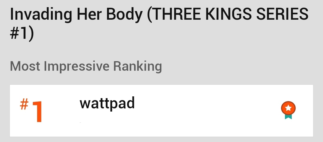 legendarieofc's tweet photo. TKS #1: Invading Her Body got the #1 highest impressive rank on โwattpadโ while TKS #2: Embracing Her Lies got the #1 highest impressive rank on โwattpadphโ
Congratulations, LegendArie! ๐ซถ๐ป
#LegendArieWP #ThreeKingsSeries https://t.co/PHTRBu0C0N
