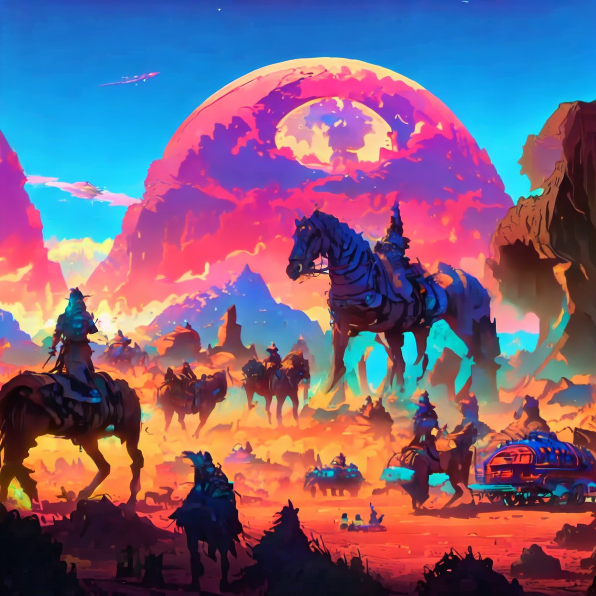 Now we journey to worlds more welcoming,
Leaving the bad stuff behind, 
Our traditions and our cultures are still alive,
In spite of the hate, we thrive.

#GRTfuturism