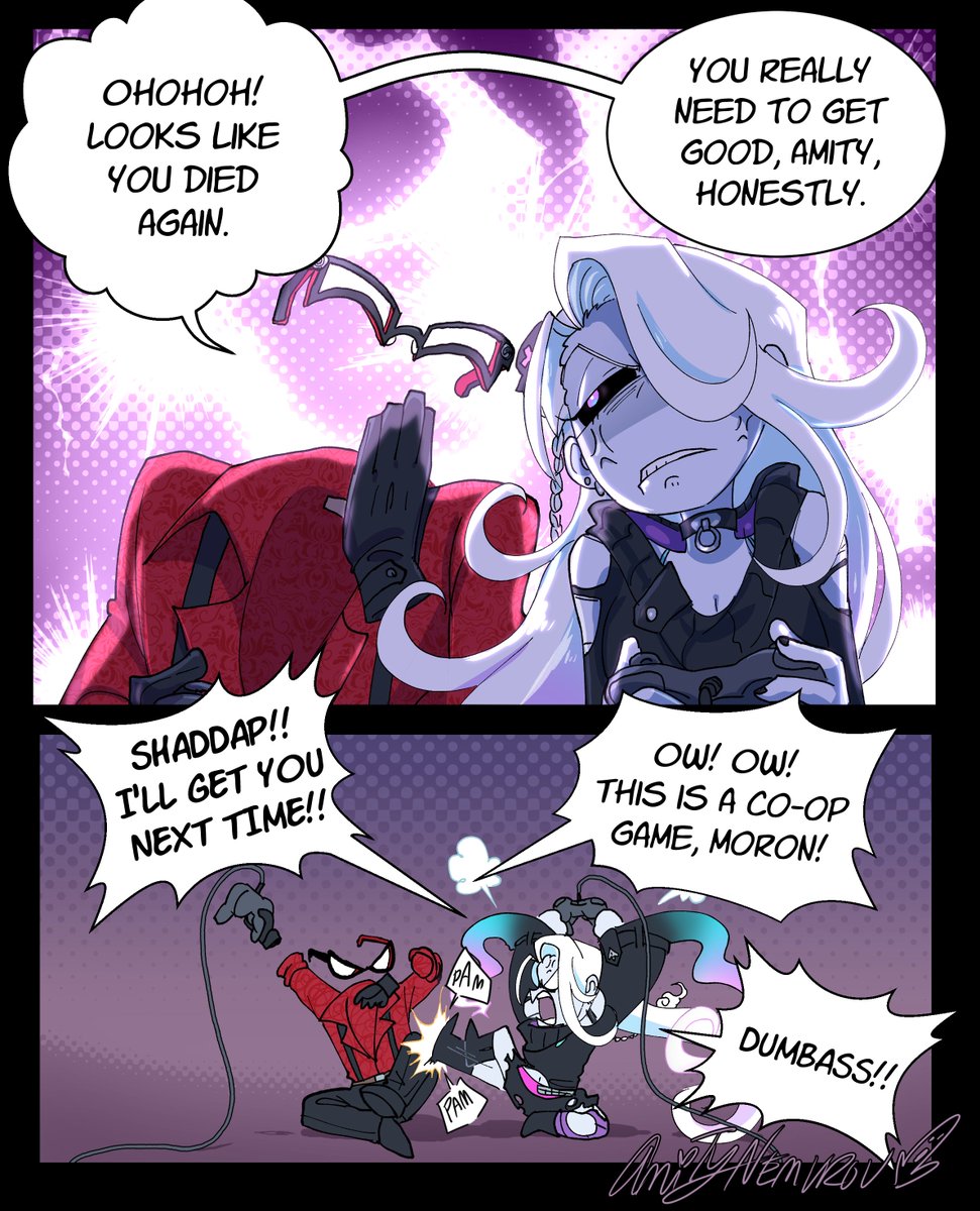 ANemurou's tweet photo. The results of today's art stream: Amity vs @CaecusG
#Artmity #ArtCaec #VtuberArt #Comic https://t.co/PJ0K813OGC