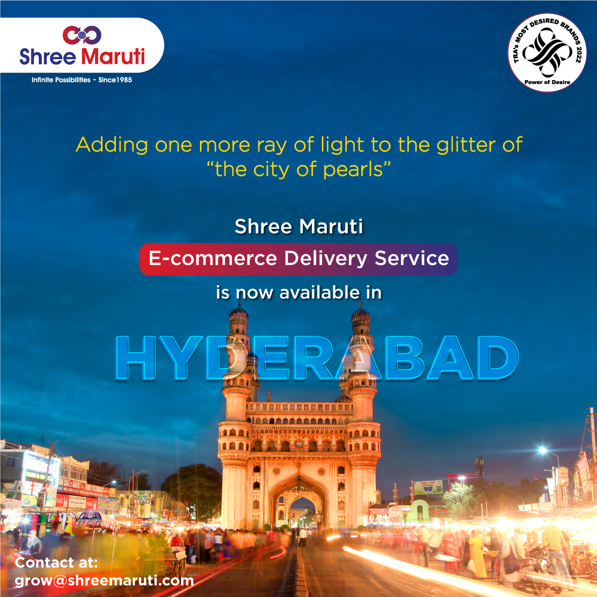 ఎలా ఉణర్న్ Hyderabad? Shree Maruti E-commerce delivery, available now in Hyderabad!
#ShipItWithShreeMaruti
.
.
.
#startupindia #IndianParcelDelivery #CourierDeliveryservice #ITSectorIndia #shippingmanagement #ShreeMaruti #StartupsHyderabad #HyderabadBusinessOwners