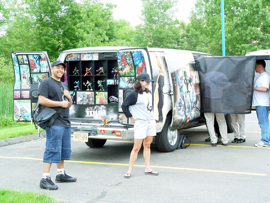 BehindBIONICLE's tweet photo. BIONICLE vans were stationed at skate parks in order to target "shredder tweens" (sources below): https://t.co/h9qHElBJHh