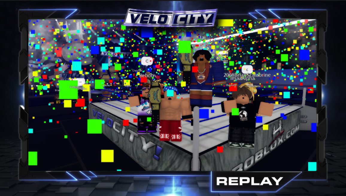 Velocity! Replay:

Just moments ago, #TeamAngle became the NEW Tag Team Champions in a heated match up, against Stretch and Jonah ( #DX)!