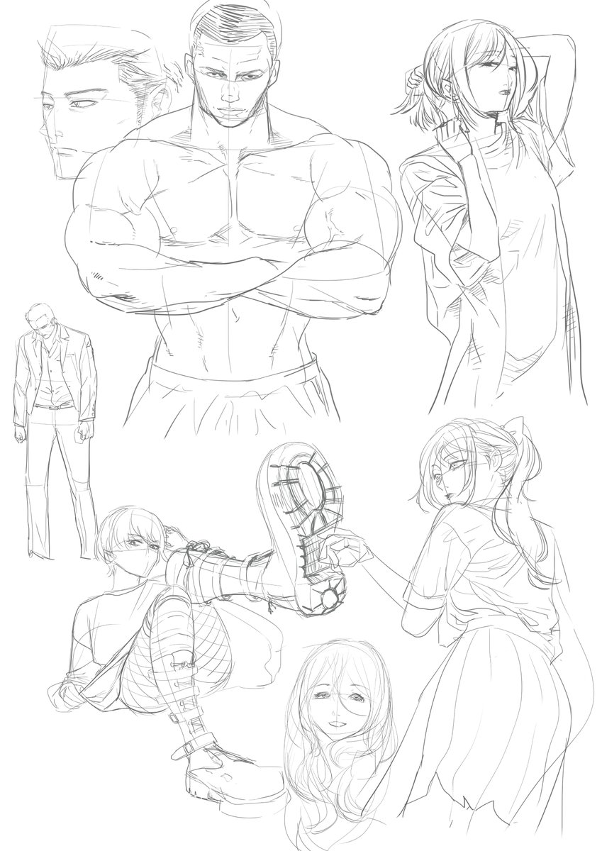 筆圧強くて薄く描く事出来なかったけど、ただ透明度下げて描けば良いだけだったのに気付いた264日目 