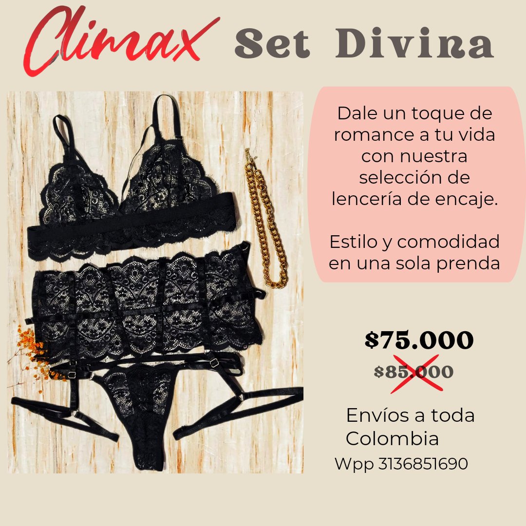ClimaxSexbuga's tweet photo. ¿Buscas lencería de alta calidad para sentirte increíble? Descubre nuestra colección de lencería para mujer y disfruta de nuestro domicilio gratis en Buga.

Envíos a toda Colombia

Estamos ubicados en la carrera 14#10-16 Buga

Solicita nuestro catálogo al 3136851690 https://t.co/YTij9B6UJT