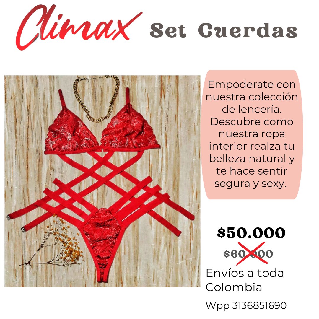 ClimaxSexbuga's tweet photo. ¿Buscas lencería de alta calidad para sentirte increíble? Descubre nuestra colección de lencería para mujer y disfruta de nuestro domicilio gratis en Buga.

Envíos a toda Colombia

Estamos ubicados en la carrera 14#10-16 Buga

Solicita nuestro catálogo al 3136851690 https://t.co/YTij9B6UJT