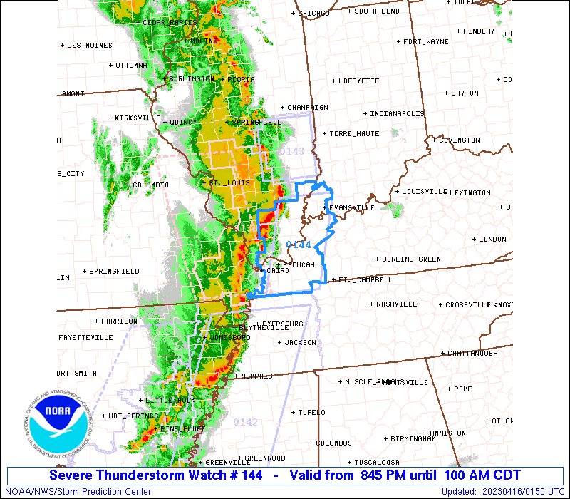 NWS Storm Prediction Center on Twitter "851pm CDT SPC_Watch WW 144