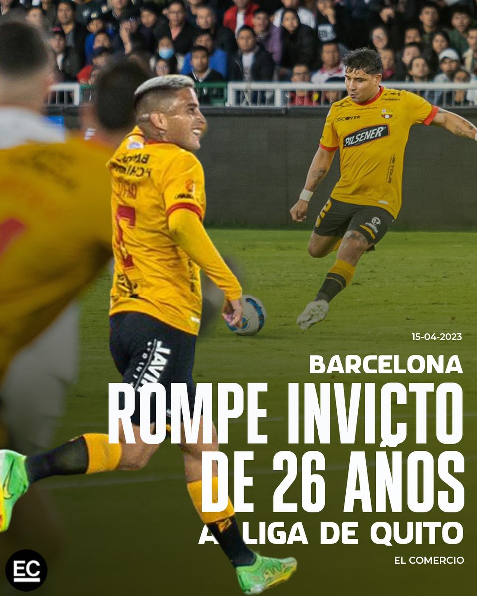 elcomerciocom's tweet photo. Los hinchas festejan la victoria histórica de #Barcelona ante #Liga en su estadio » https://t.co/HEW6lvrt6T https://t.co/xIjtmM5Fpg