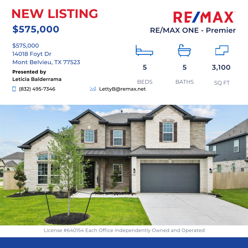 soldbyletty's tweet photo. This stunning 5 bedroom, 4.5 bathroom home is located on a prime corner lot! As you step inside, you'll be greeted by a grand entrance featu...

Click here for details:
https://t.co/tjVcxfcJZ5 https://t.co/qGcPwbMwjW