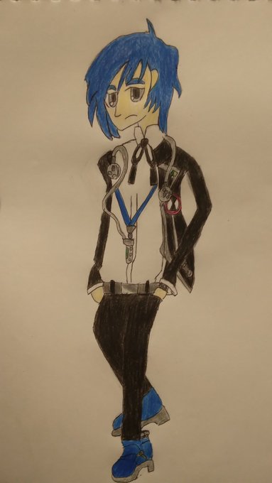So decided to draw the Persona 3 cast Starting with the Protagonist  Let's hope the remake is real #Persona3<a href="/tag/persona3"class="tags"><span>#persona3</span></a>