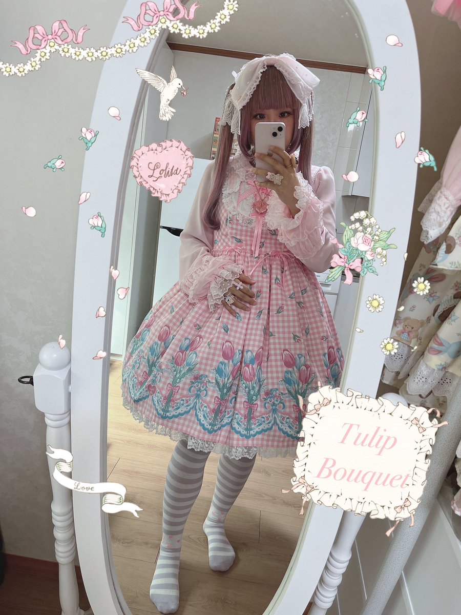 ワンピース Angelic Pretty Tulip Bouquet Tulip Bouquet JSK by Angelic Pretty