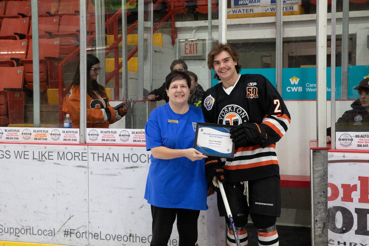 SJHLTerriers's tweet photo. Congratulations Clay Sleeva! Clay was named the SJHL's RBC Community Ambassador of the Year! Well done, Clay and thank you to everyone who voted for him!
#SJHL #Terriers4Life https://t.co/XG7WVigmzh