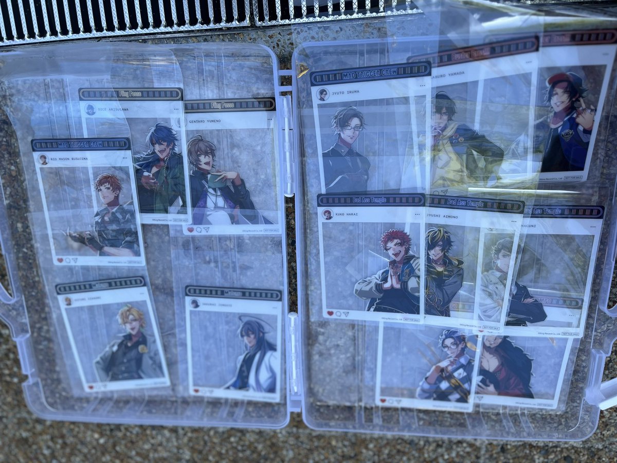 ꒰ 交換 ꒱
ヒプノシスマイク ヒプマイ キッチンカー SNS風クリアカード 特典 

譲｜二郎、三郎、銃兎、理鶯、幻太郎、帝統、寂雷、一二三、空劫、十四、獄、盧笙、零

求｜乱数

✩本日現地お手渡し希望
✩各3枚あります

お気軽にお声掛けください🥰