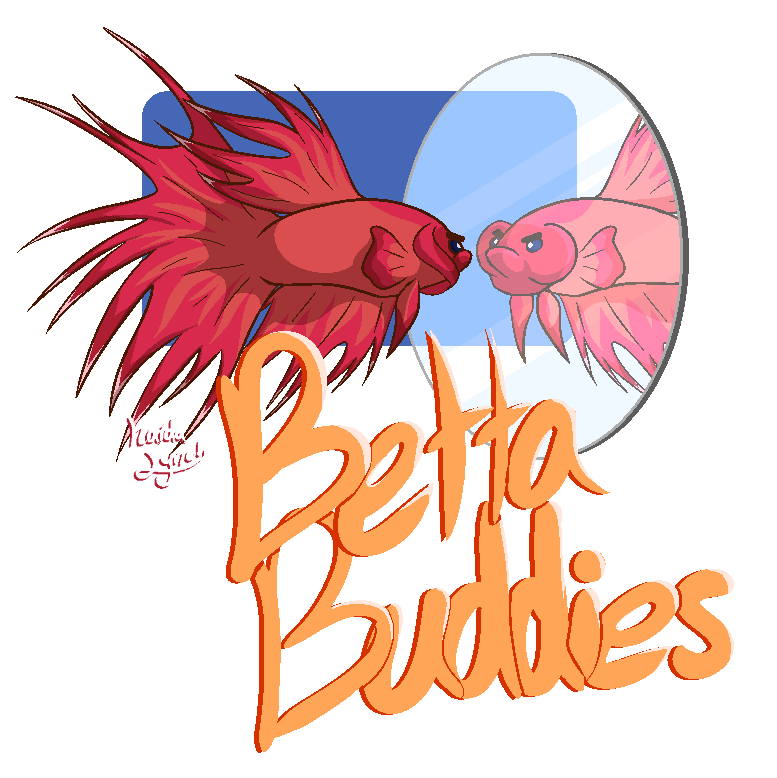 kaidalynch's tweet photo. I made this drawing of my betta and am selling it as a design on Redbubble! (If anyone is interested I can customize it to fit your specific betta as well, I'll be making a few more of other colors as well! Link below.) 
#betta #fish #redbubble #illustration https://t.co/y3ka9Kp0qE