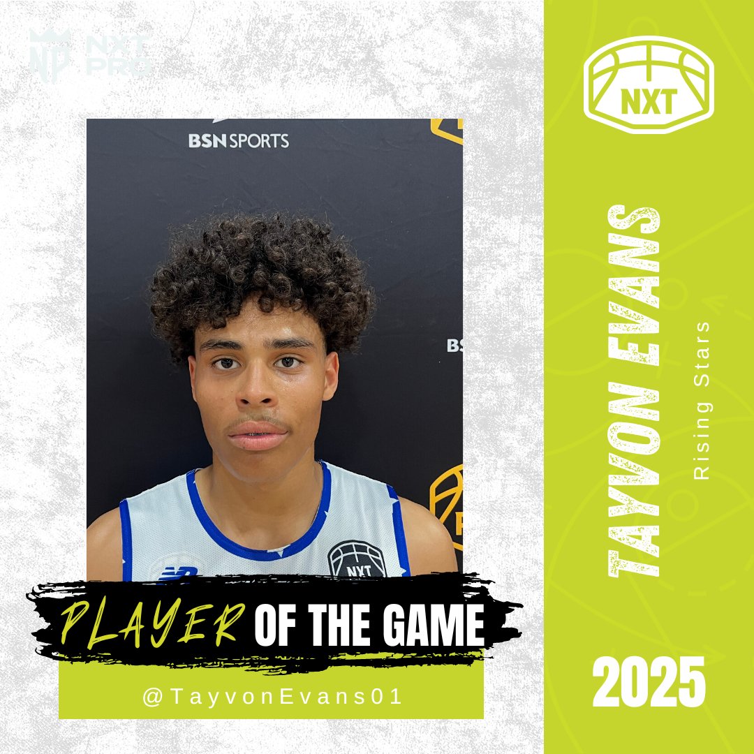 PRO16League's tweet photo. POTG

Tayvon Evans
2025
Rising Stars
@TayvonEvans01
@CORisingStars1 

#WhosTheNXTPRO https://t.co/jmgd0CYwgu
