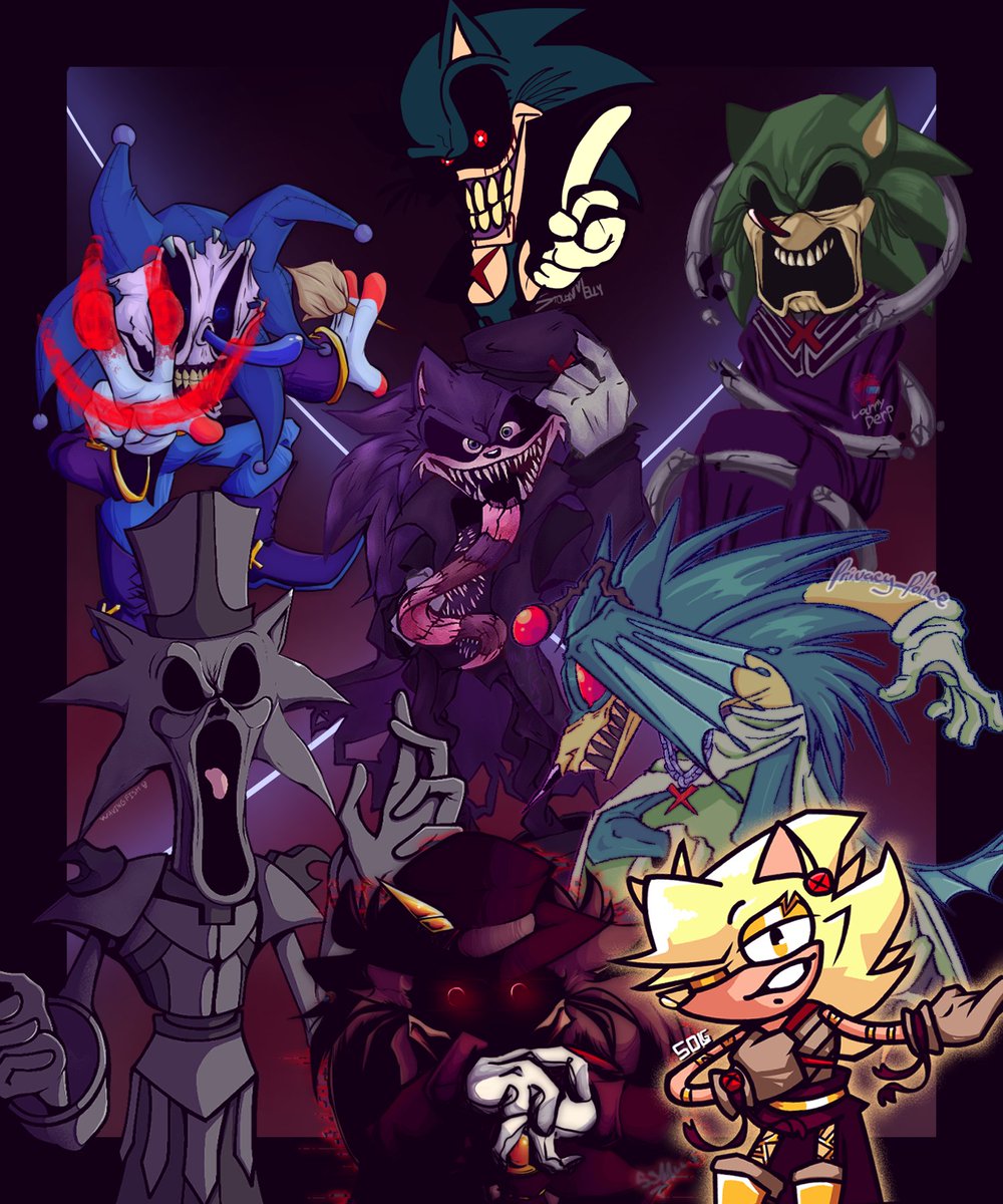 Lord X's 7 Guardians [SPRITE PACK] [Friday Night Funkin'] [Mods]