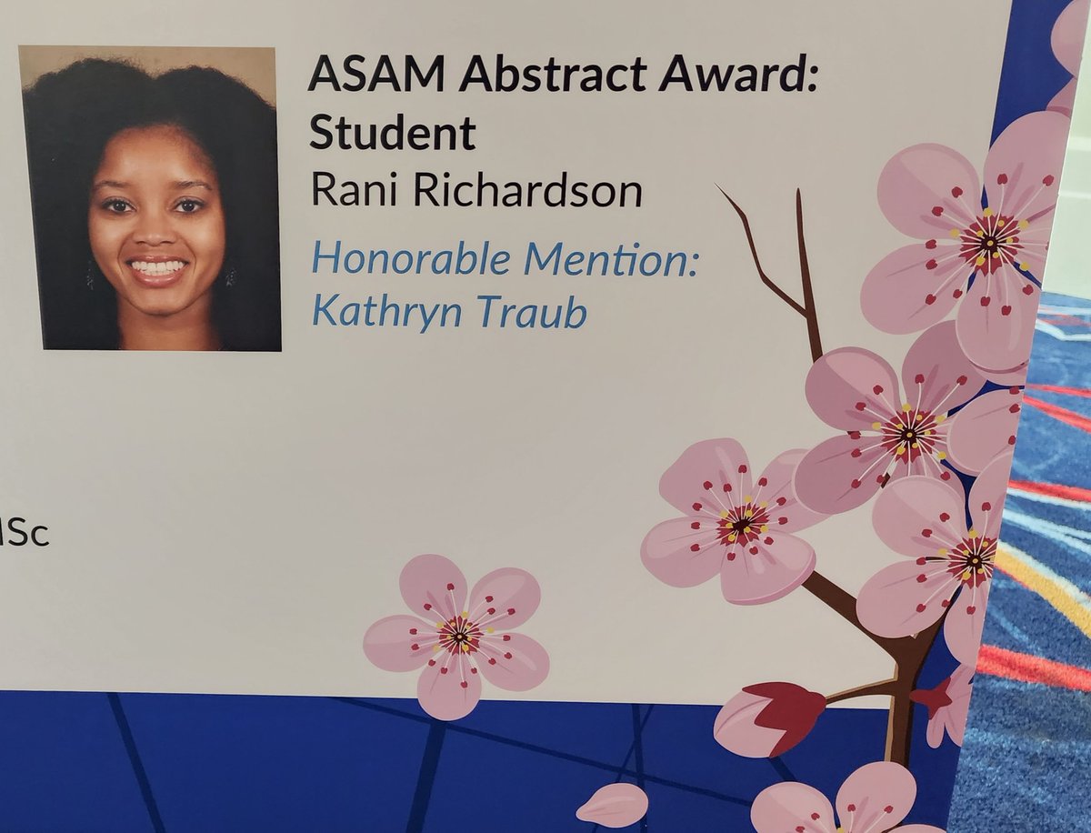 MehdiFarokhnia's tweet photo. More from the super star @RaniRichardson ✨️
@ASAMorg @NIDAnews
@NIAAAnews #ASAMAnnual2023 #ASAM #ASAM23 #ASAMAnnualConference https://t.co/QUlBXGywbT
