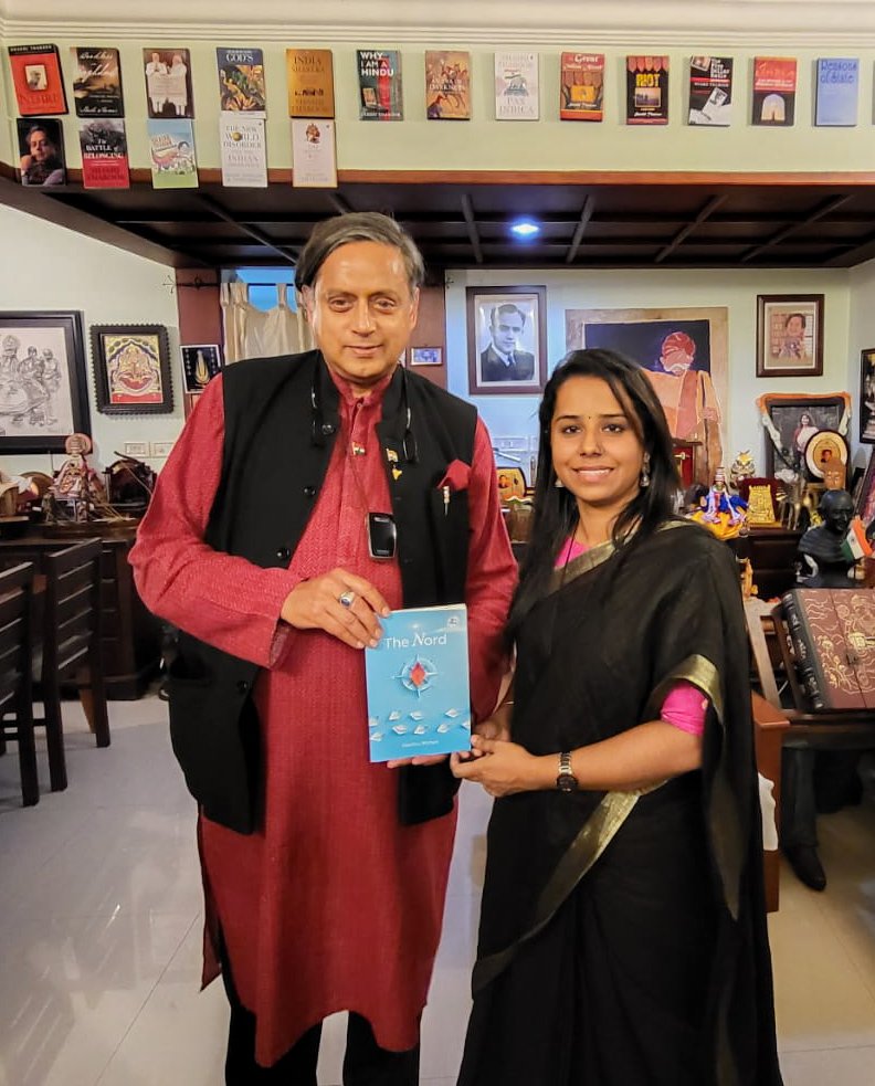 neethu_mohan_'s tweet image. My deepest gratitude to @ShashiTharoor Sir for launching the 2nd edition of my book of poems titled &apos;The Nord&apos;. 

Thank you for taking the time to launch my book and for the inspiration to keep writing.

#TheNord #Poetry #booklaunch #NeethuMohan #ShashiTharoor