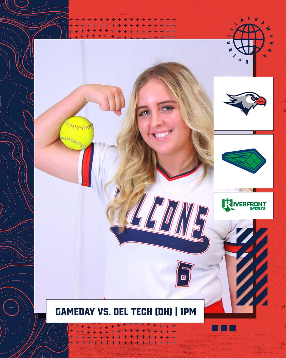 falconssports's tweet photo. Get up, it's a @NJCAARegionXIX #GAMEDAY for @LC_LadyFalcons at HOME!
β° 1:00pm/3:00pm ET
π #DelawareTechCC
π Scranton, PA
ποΈ Scranton HS Softball Field
πΊ https://t.co/w2gKqUTBLV
#gofalcons | #beatdeltech | #takeflight https://t.co/ZO9GGEtzRk
