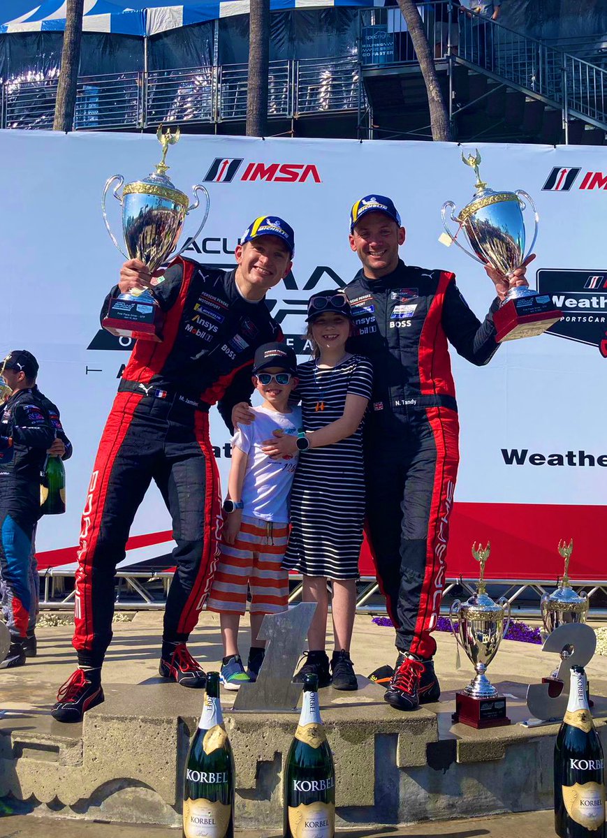 Long Beach 2023 🏆 Totally amazing team effort with both cars on the podium, and the first ever victory for the new @PorscheRaces 963! Plus got to share it all with the family. Amazing. Disney tomorrow it is then!