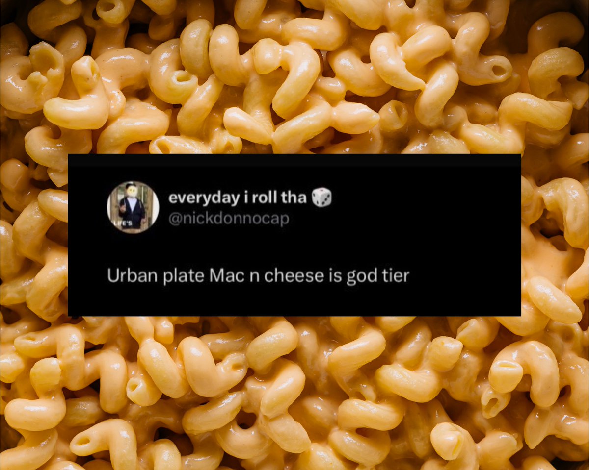 They said it, not us 😏
-
#urbanplates #macaroniandcheese