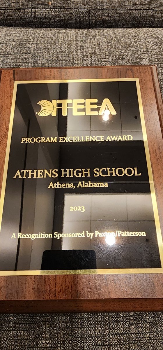 CoachMay643's tweet image. I&apos;m flying back from Minneapolis with a &quot;Program of Excellence&quot; award from the International Technology and Engineering Educators Association for the Athens High School engineering program. @AHS_Alabama @AthensALSchools @GiaRussell #iteea2023