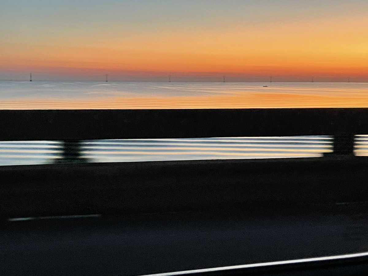 As seen out the window #sunrise #bonnetcarre #onlylouisiana