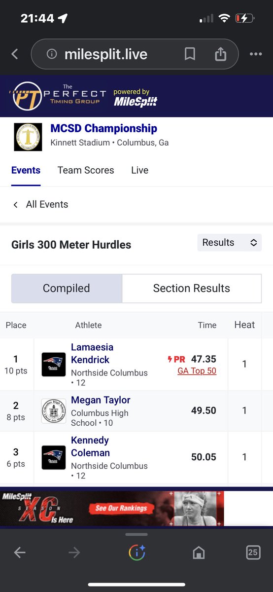 Lkendrick42's tweet photo. Nothing feels better than to have ended my senior season with 2 PR's and 1 being the School record. ✨senior season over on the way to post season
✨ https://t.co/au0o41ObeA