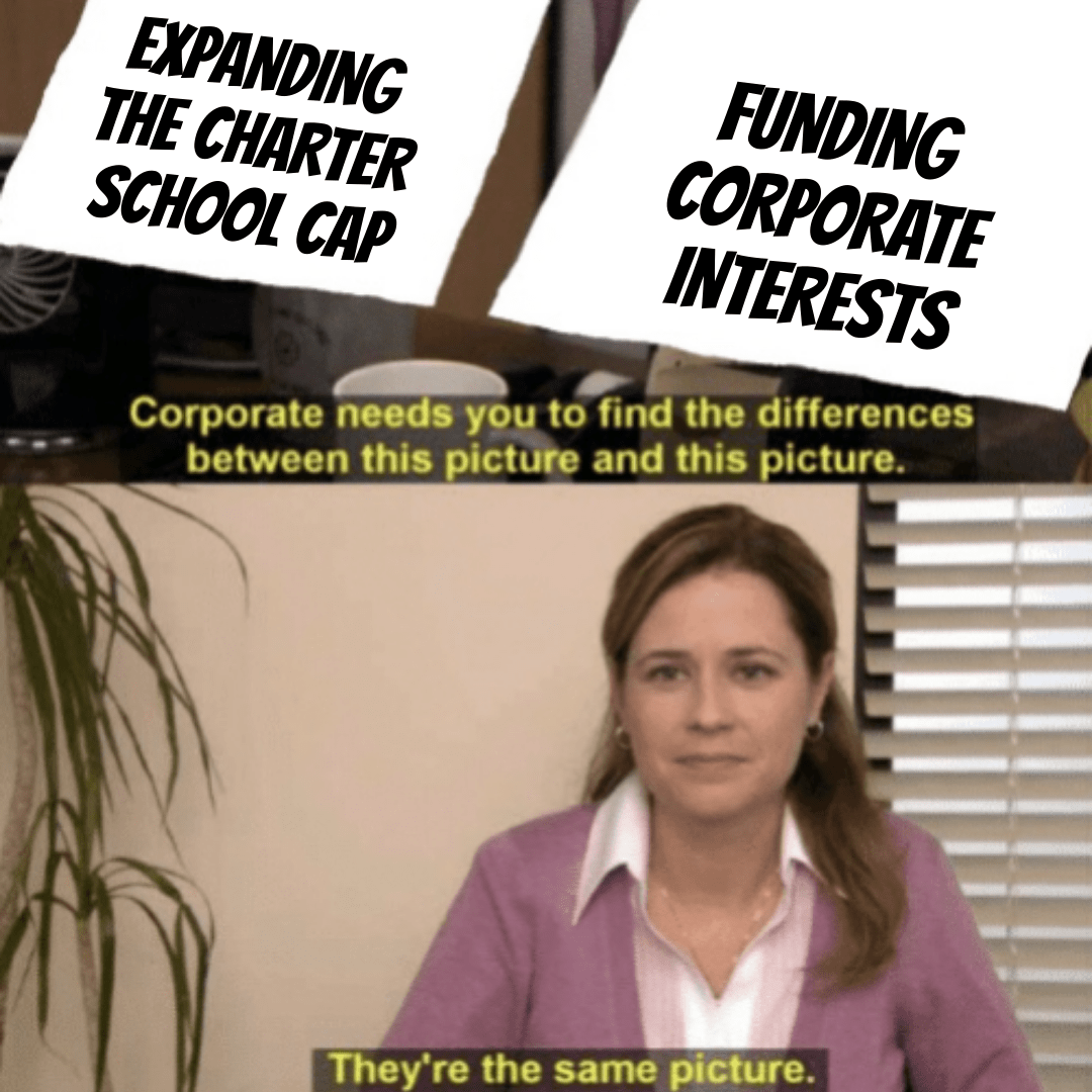 Corporate charter schools have become a financial burden on traditional school districts, diverting millions in Foundation Aid funding into corporate coffers. #CharterSchoolsDivideUs