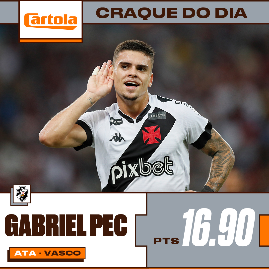 Cartola 2023: Gabriel Pec brilha, e Vasco domina seleção da rodada #23 do  meio pra frente, cartola