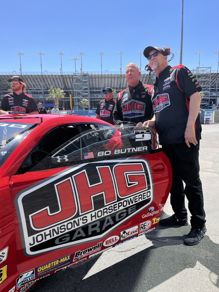 We're qualified in the No. 6 position here in Vegas and will start Sunday with a four-by-four meeting with Aaron Stanfield, Chris McGaha, and Deric Kramer. This should be a good one!

<a href="/NHRA/">NHRA</a> #Vegas4WideNats 
@JHGDriven <a href="/jimbutner/">Jim Butner Auto Group</a> <a href="/SummitRacing/">summitracing</a> #JHGDriven #TeamJBA