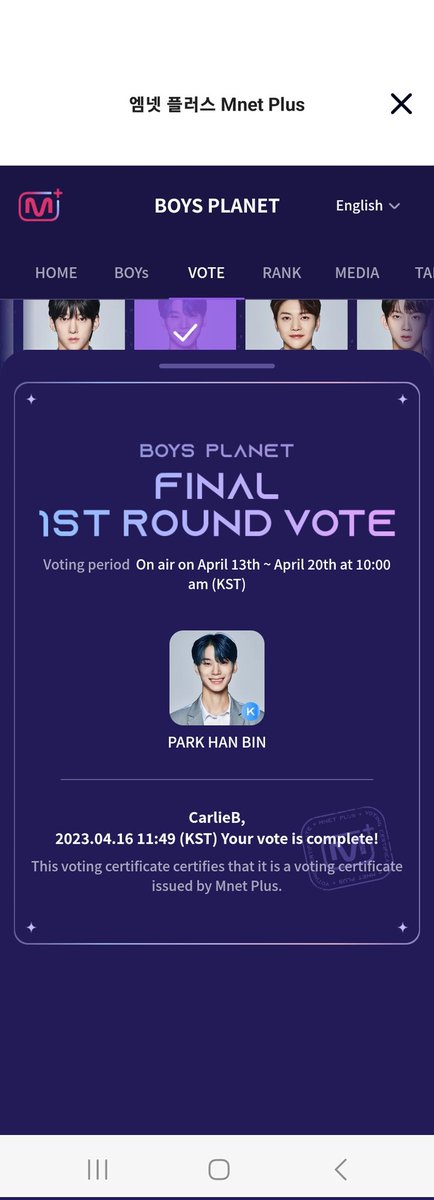 carlobart's tweet photo. The only girly girly pop left! Please vote #ParkHanBin #PHanBin #Wonggi #Seowon https://t.co/SUJ4CdYFRg