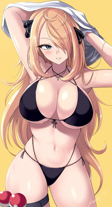 すごいビキニのシロナさん 