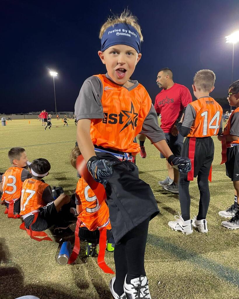 USMCSundevil's tweet photo. Some pictures of Friday night football and Saturday morning soccer. Clara scored her FIRST GOAL and Des got to be quarterback a few times this game! https://t.co/3pAriA0Q5U https://t.co/LdPpa8hfts