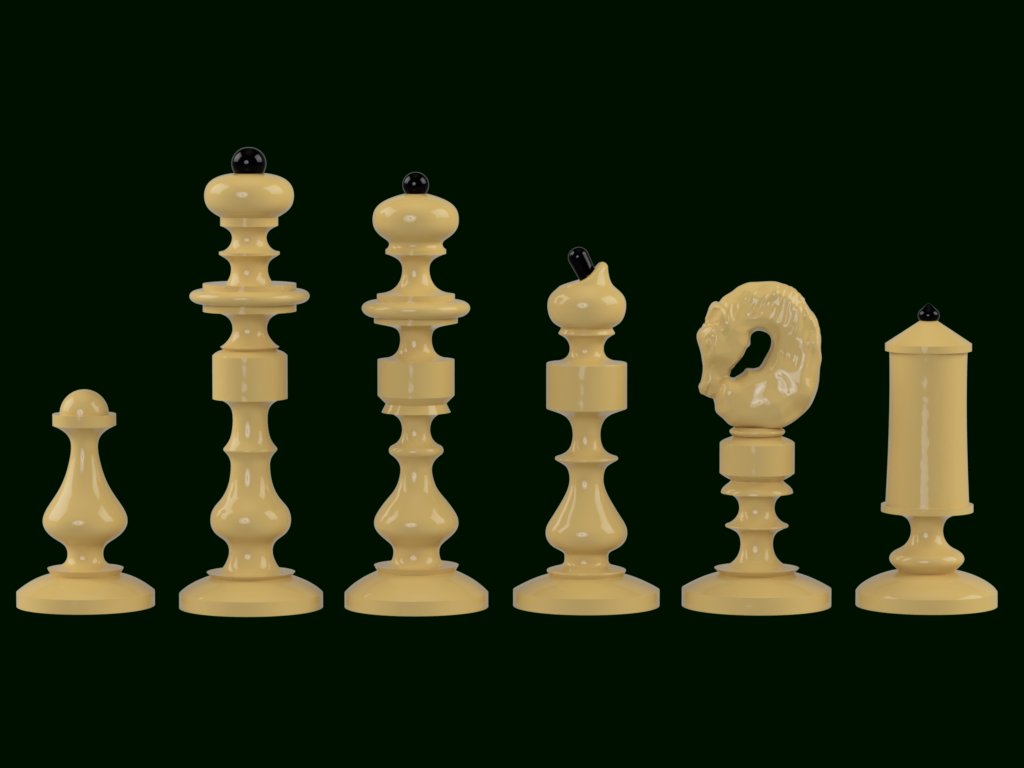 astrogeek's tweet image. I modeled this Austrian chess set in the Biedermeier Coffeehouse style from the Biedermeier period between 1815 and 1850. Get the free 3D model files at printables.com/model/427355 Print a set, play chess, have fun! #Chess #3Dprinting @printablescom