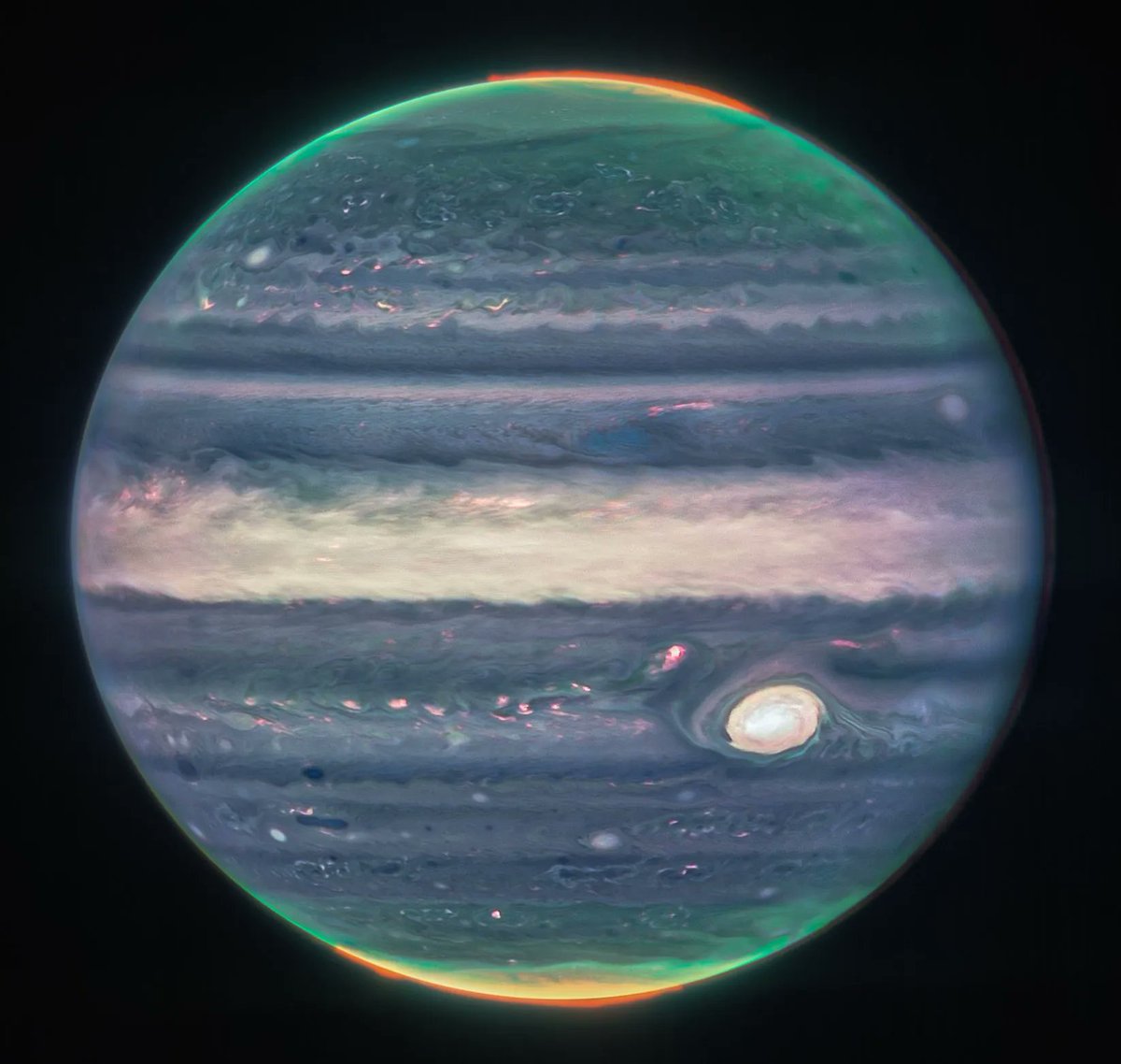 zone_astronomy's tweet photo. Jupiter captured by the James Webb Space Telescope https://t.co/lrSK4CJS2j