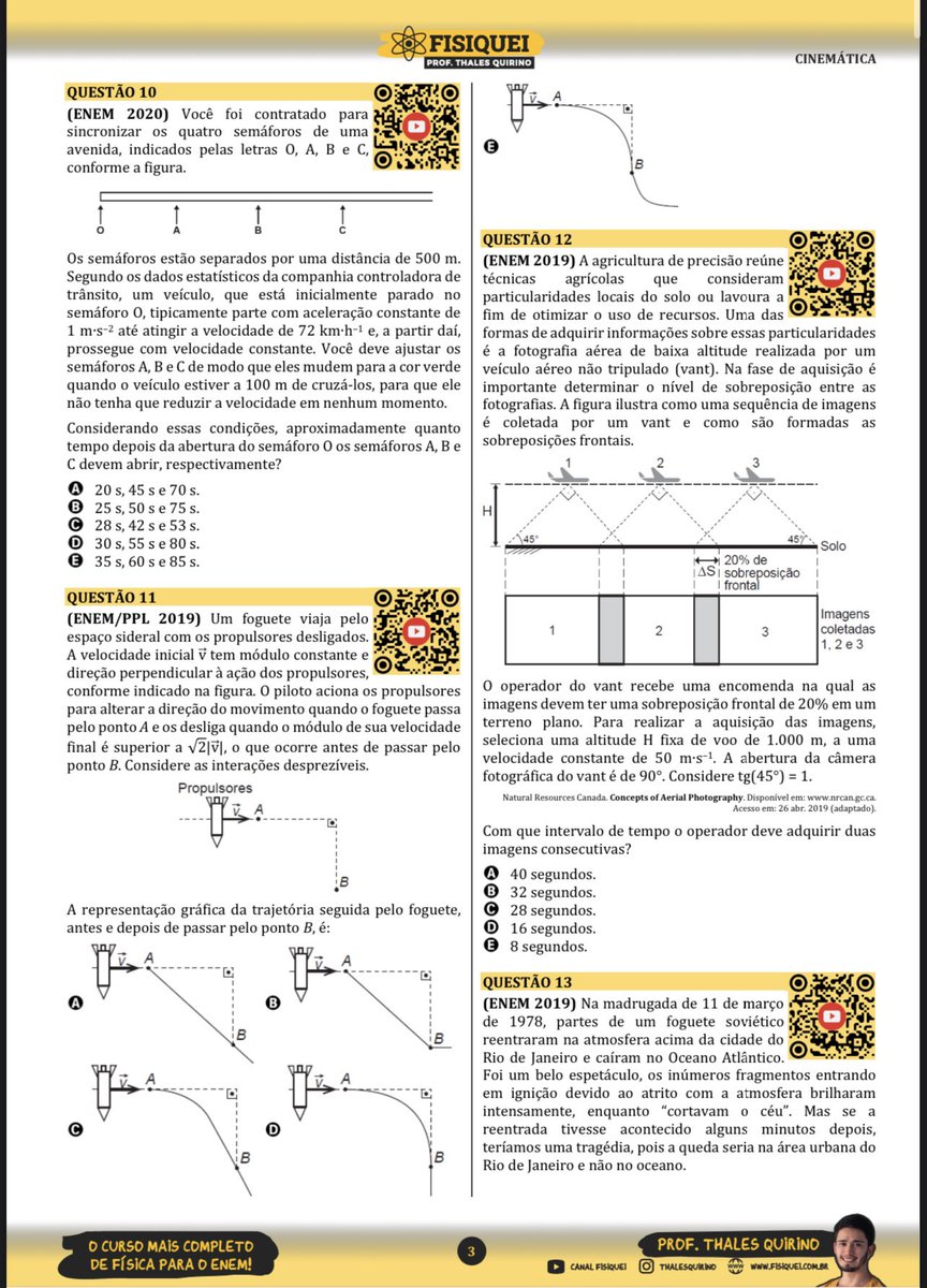 lanastudyin's tweet image. ✨APOSTILA GRATUITA DE FÍSICA PARA O ENEM!!

GRATUITA GENTE!! Valorizem o trabalho desse professor maravilhoso! Vou deixar o insta dele nos comentários também 🤍