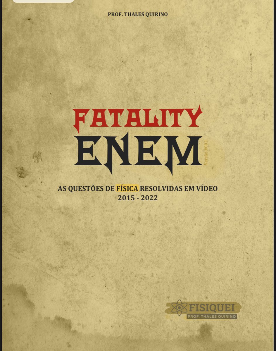 lanastudyin's tweet image. ✨APOSTILA GRATUITA DE FÍSICA PARA O ENEM!!

GRATUITA GENTE!! Valorizem o trabalho desse professor maravilhoso! Vou deixar o insta dele nos comentários também 🤍