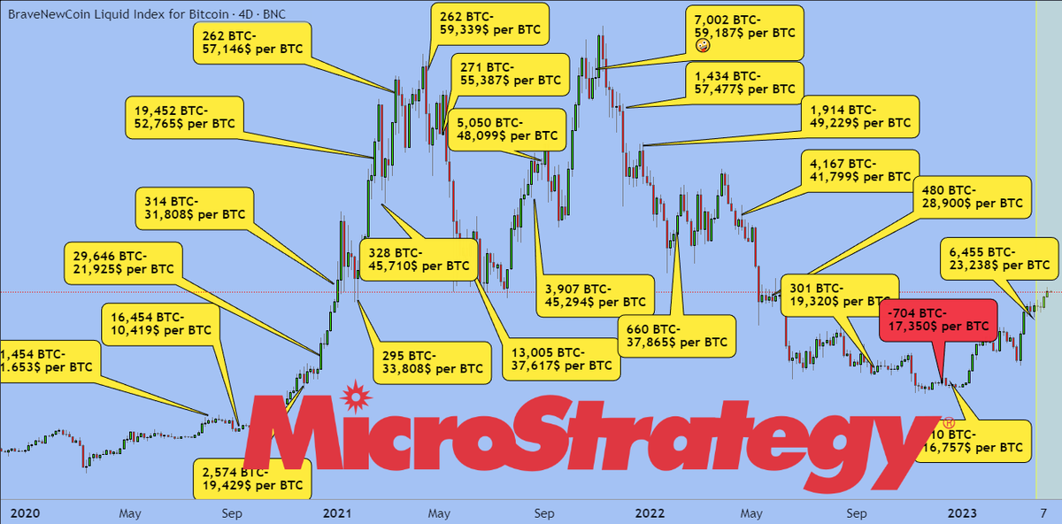 MasonVersluis's tweet photo. Chart Of Microstrategy #Bitcoin Buys.

They literally do not care where they buy.

This is because their position size is so huge and their belief in the BTC price over the long term is extremely strong. 

Credit: EXCAVO on TradingView https://t.co/a41SLPxyMk
