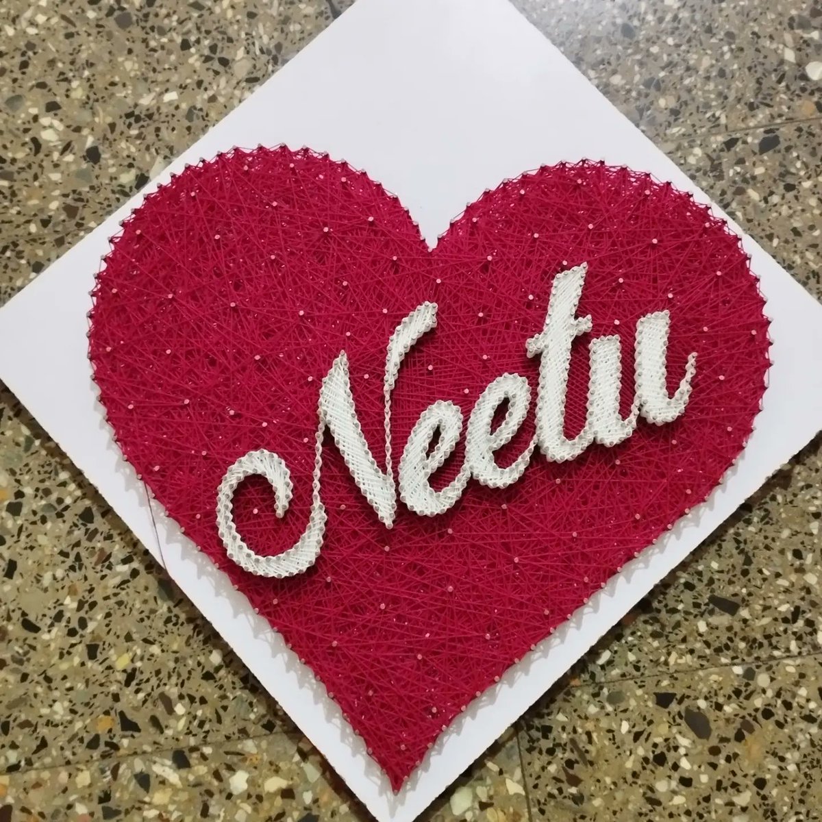 ryart_stringart's tweet photo. Ryart creation..... 

String with name #Neetu 
Something new one
#stringart #stringarts #ryart #ryartcreation #Pune #mumbai #Artists #Trending #Lovestory #beauty #etsy #stringartindia #puneart #art #creativity #artworks 
@Etsy @maha_tourism @MinOfCultureGoI @artnet @artsy https://t.co/kLll0y9U3E