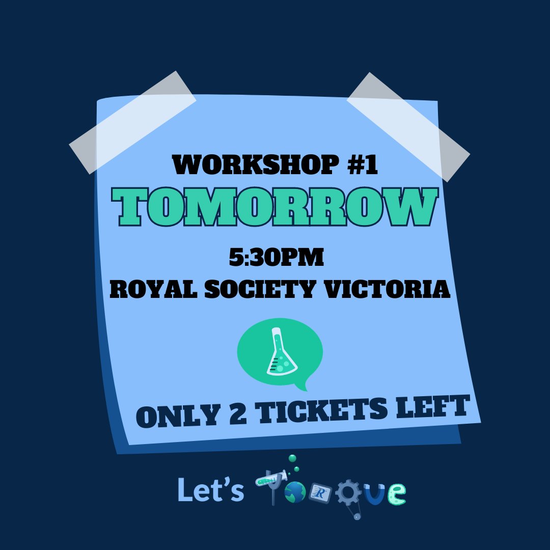 Only one more day until  Let’s Torque 2023 launches its first workshop! Wish us luck, and snag  the last few tickets for free dinner and SciComm goodness!
#workshop #scicomm #letstorqueaboutit #science