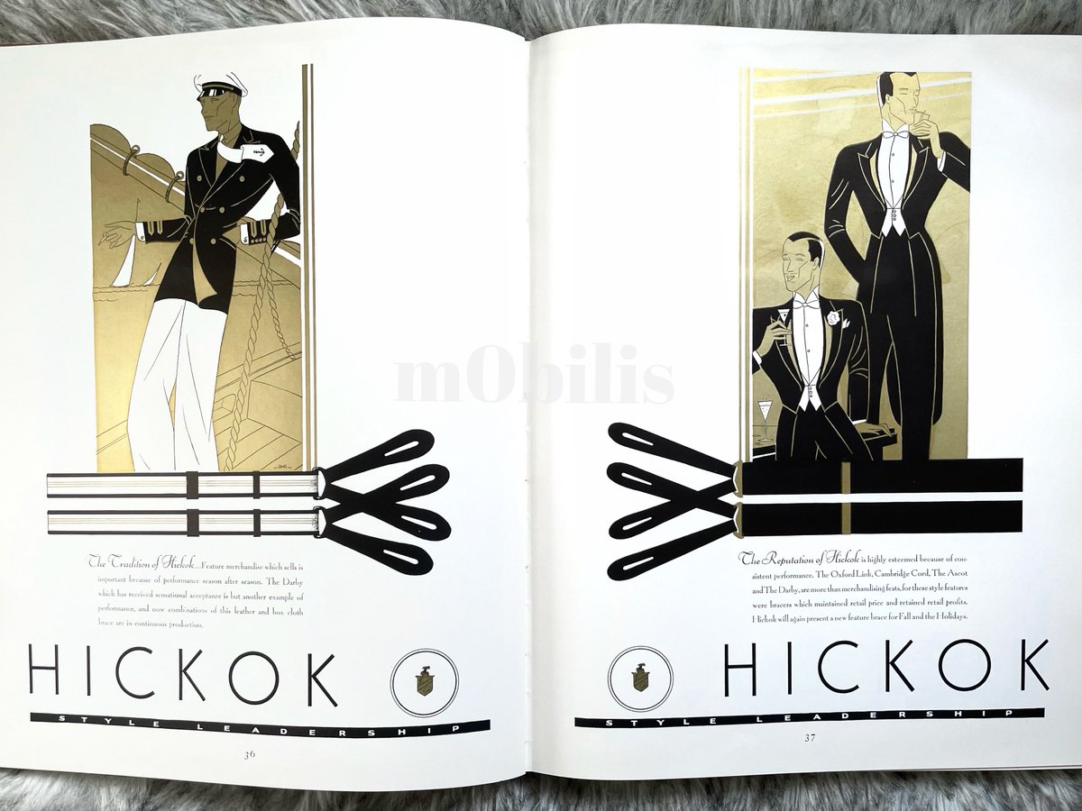 もび on Twitter "1931年の『Apparel Arts』 約100年前、ということで…。🥺 紳士用ガーターやサスペンダー