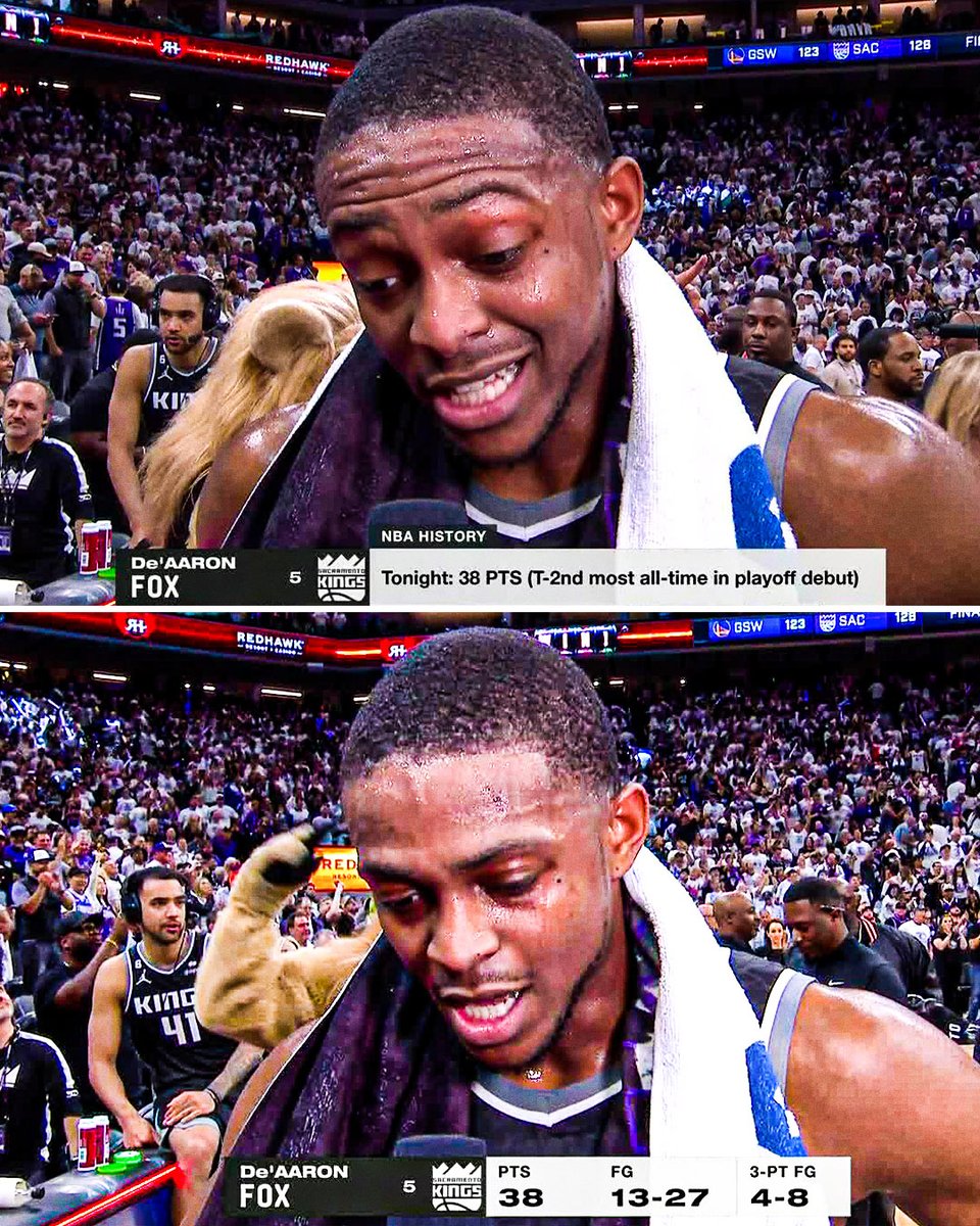 WHAT A PLAYOFF DEBUT FOR DE'AARON FOX 😤