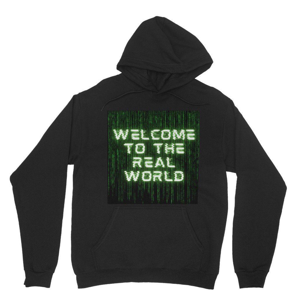 riztrades101's tweet image. Welcome To The Real World Black Green Modern Matrix  Classic Adult Hoodie. Retweet for your chance to win this hoodie. #retweet #matrix #welcometotherealworld #tate  etsy.me/43Dyj4Y