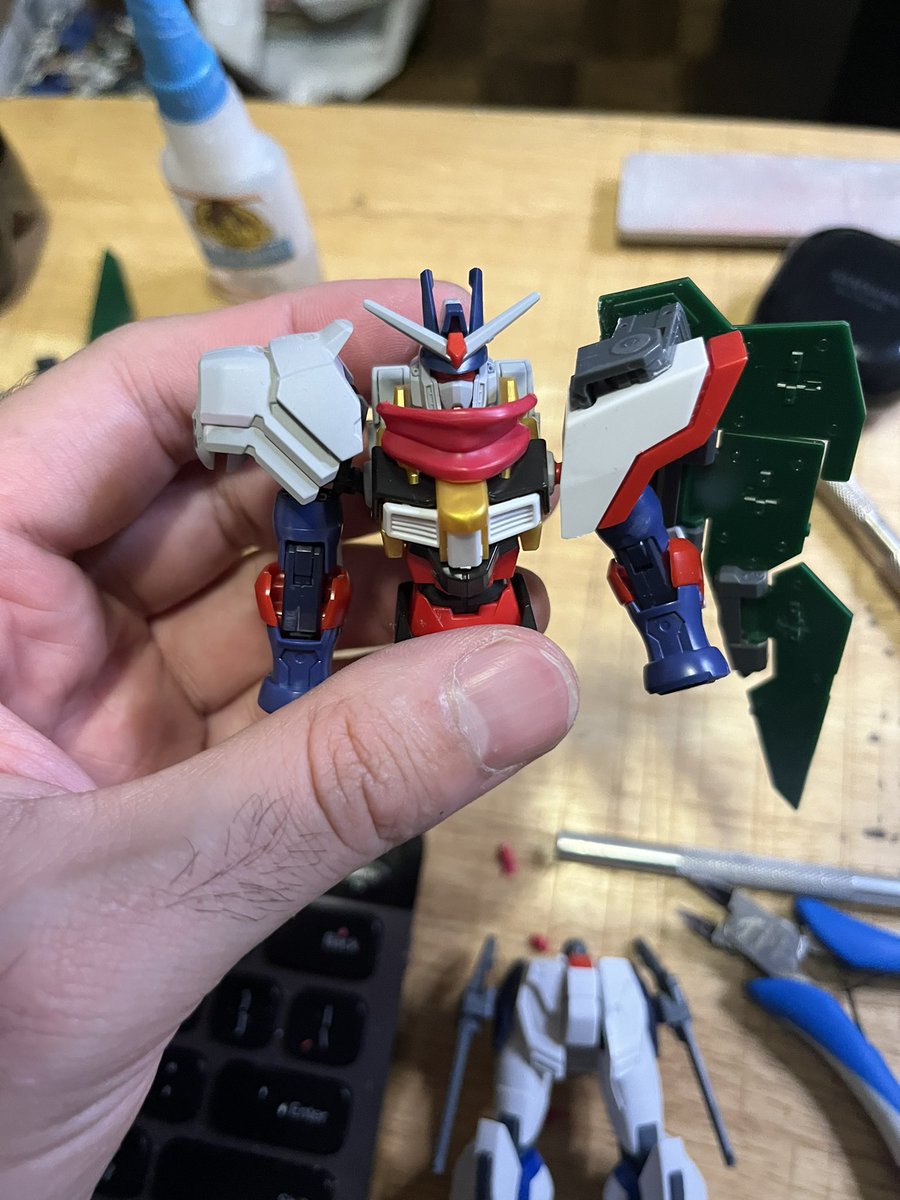 JoerInferno's tweet photo. Currently working on this Gem from Gundam Build Divers: The Tequila Gundam Daniel Custom. Still
Designing it but I’m it’s way! #gunpla #tequilagundam #gundambuulddivers #gundamkitbash https://t.co/ImBr4owB1c