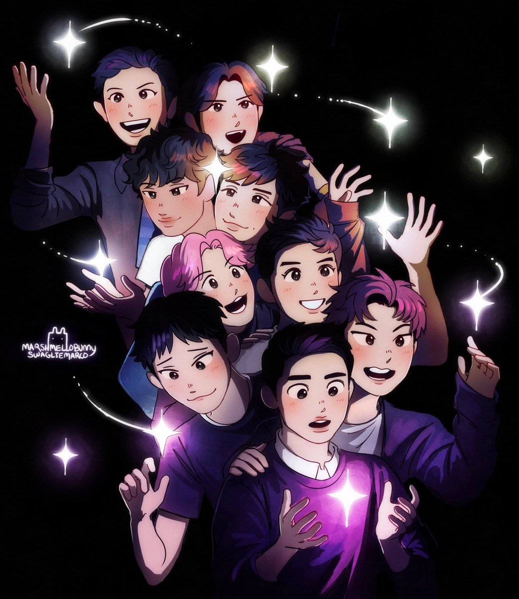 11 Years with exo and once im back with extremely late mediocre anniversary art :’) #myart #11YearsWithEXO #Eterna11oveForEXO #exofanart